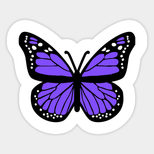 Purple Butterfly Sticker